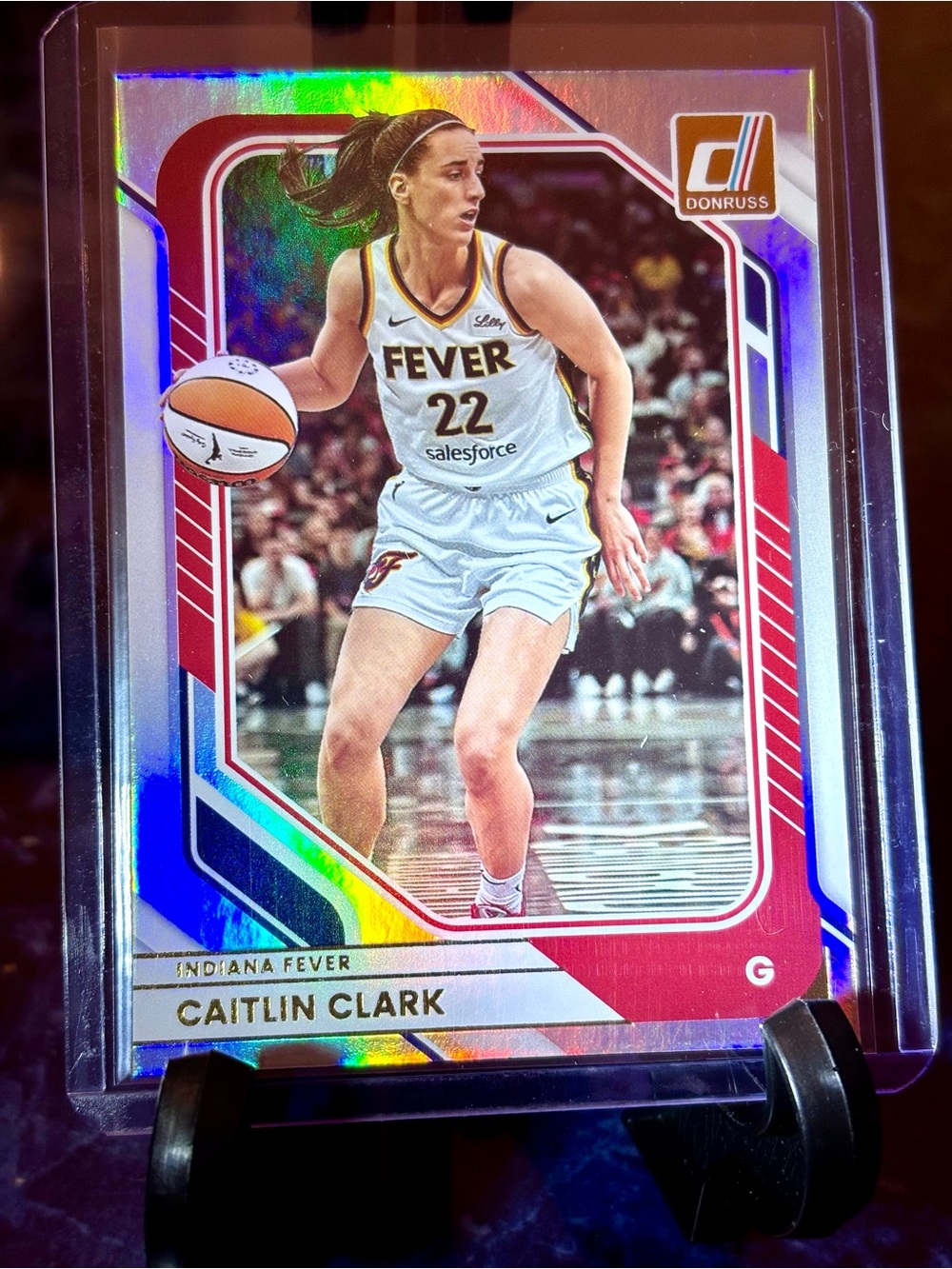 Caitlin Clark Indiana Fever Holo Donruss Basketball Card